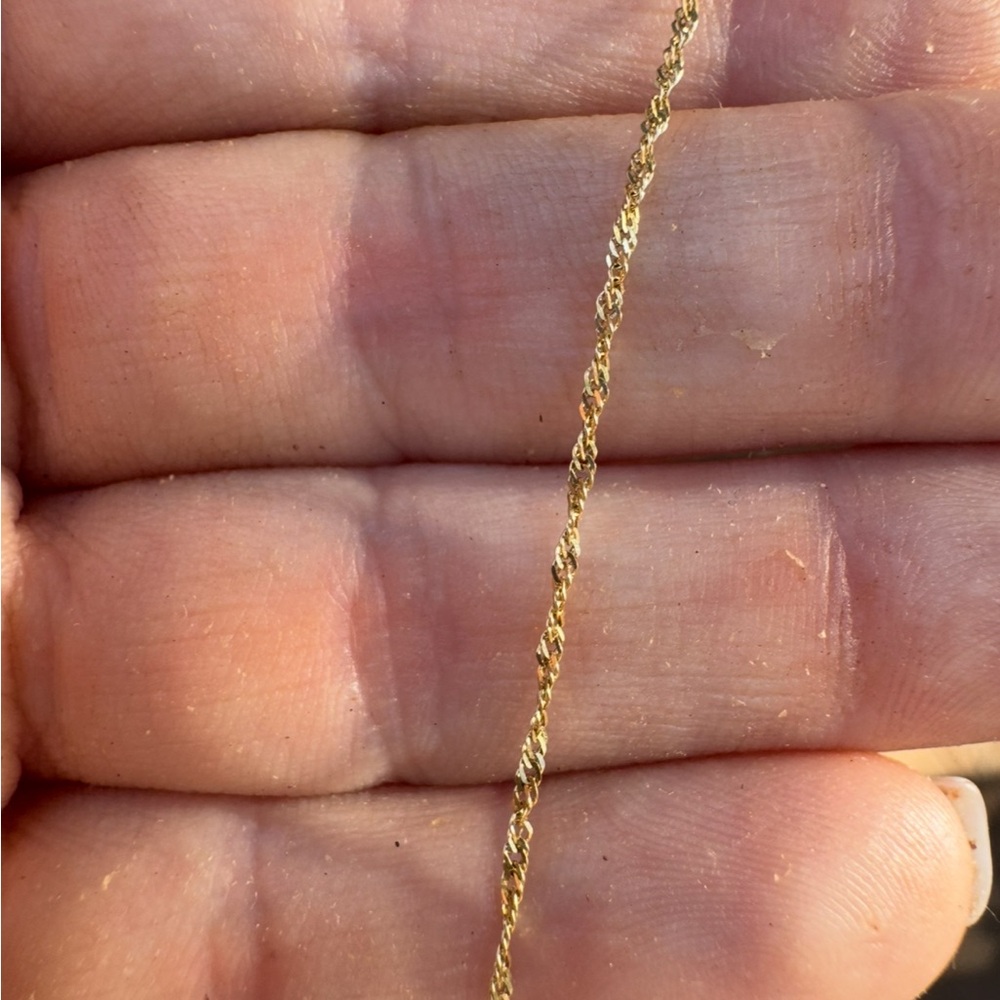 Vintage  solid 10k yellow gold bracelet - Picture 10 of 14